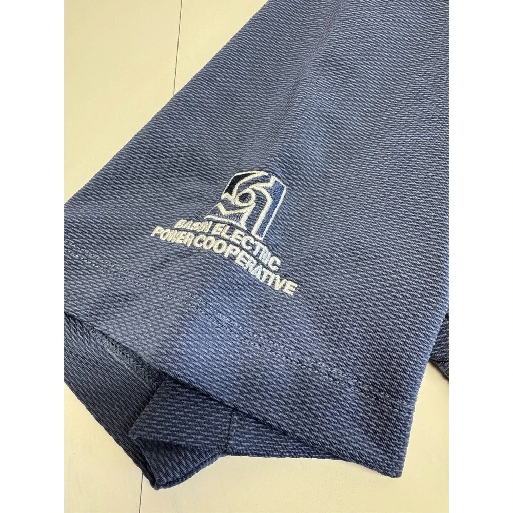 Nike Golf Polo Shirt Mens 2XL XXL Blue Dri Fit‎ Blue Short Sleeve